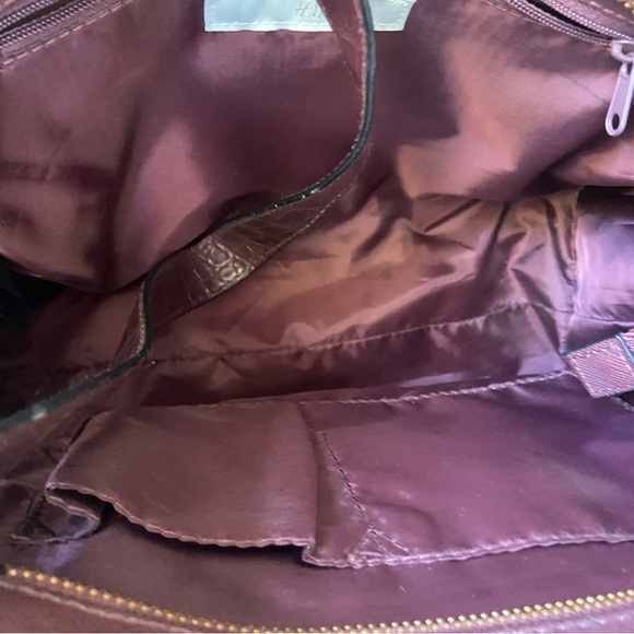 H&M Elegant Burgundy Leather Handbag - Picture 7 of 7